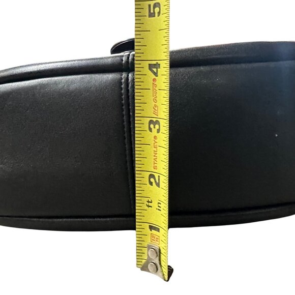 Vintage Coach Shoulder Bag 1997 4164 Bedford Flap Black Leather Brass Buckle 90s - Picture 17 of 17